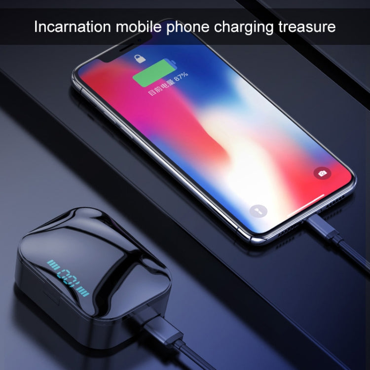 X7 TWS V5.0 Binaurales kabelloses Stereo-Bluetooth-Headset mit Ladeetui und Digitalanzeige