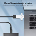 USB 2.0 zu 8-Pin + USB-C / Typ-C + Micro USB OTG Adapter