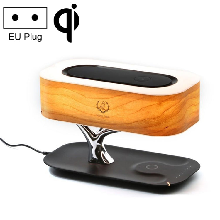 Baumlicht Bluetooth-Lautsprecher Schreibtischlampe Telefon Drahtloses Ladegerät, EU-Stecker