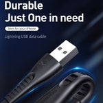 Mcdodo CA-6361 Flying Fish Serie 8 Pin zu USB LED-Kabel, Länge: 1,2m