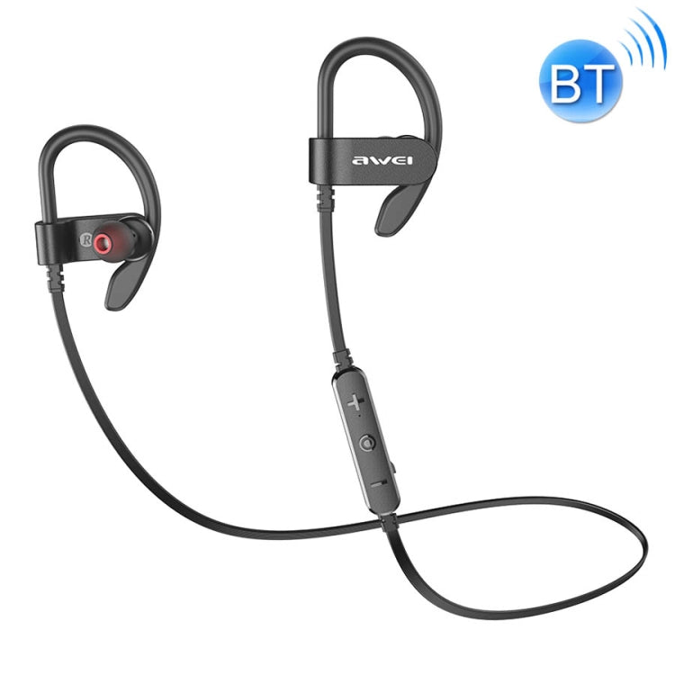 awei WT50 IPX4 Wasserdichter Ohrbügel Kabelloser Bluetooth-Kopfhörer mit Mikrofon, WT50