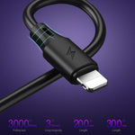 WK WDC-092 3m 2,4A Max Ausgang Volle Geschwindigkeit Pro Serie USB zu 8 Pin Daten-Sync-Ladekabel, 3m 8 Pin