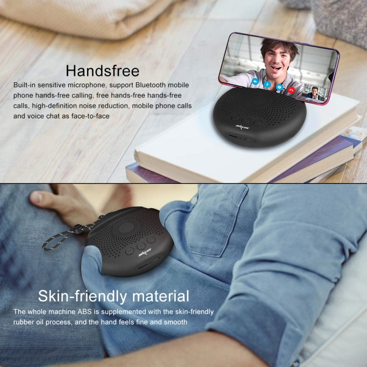 ZEALOT S24 Tragbarer Stereo-Bluetooth-Lautsprecher mit Trageband und mobilem Kartensteckplatzhalter, unterstützt Freisprechen und TF-Karte, S24
