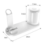 WS6 10W 2 USB-Anschlüsse + USB-C / Typ-C Anschluss Multifunktions-Schreibtischlampe + Qi Kabelloses Ladegerät