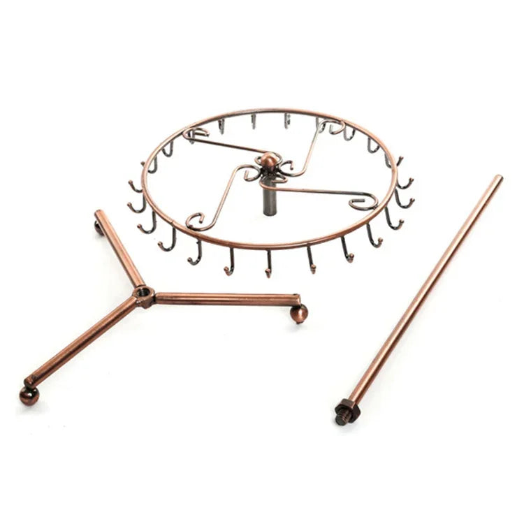 Drehbarer Retro-Schal-Armband-Anhänger-Halsketten-Schmuckständer