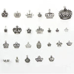 25-in-1-Armband-Accessoires aus tibetischem Silber, exquisites Kronenanhänger-Set