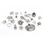 25-in-1-Armband-Accessoires aus tibetischem Silber, exquisites Kronenanhänger-Set