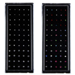60 STÜCK farbig gemischte diamantförmige Nasenstecker aus Edelstahl, L-förmiges Piercing-Schmuck, Stiftlänge: 7 mm, Stiftdurchmesser: 0,6 mm (Farbe), Farbe (60 STÜCK), Weiß (60 STÜCK)