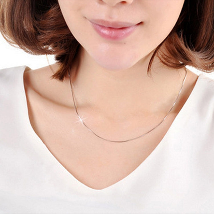 1MM Persönlichkeit Mode versilberte Schlangenkette (Silber Länge: 28 Zoll), Länge: 28 Zoll