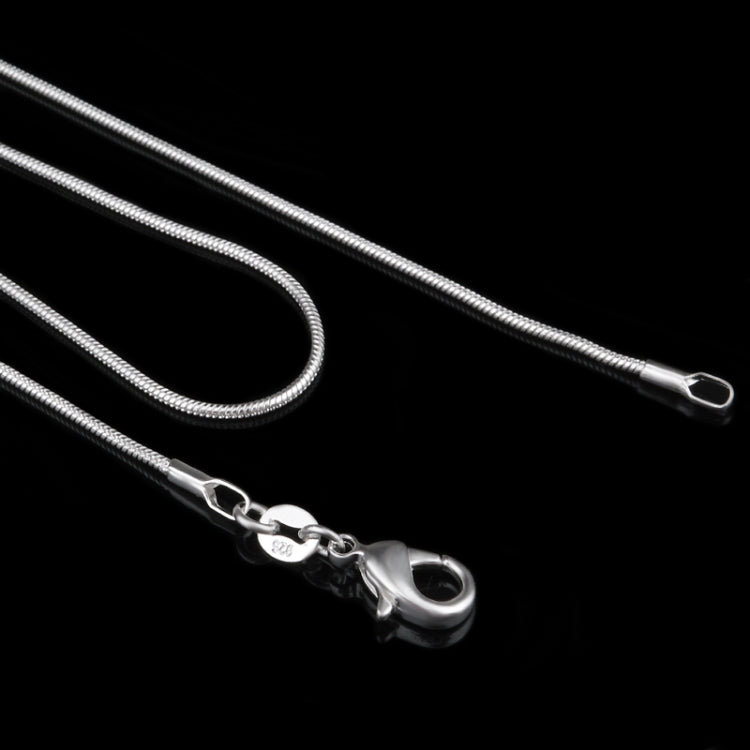 1MM Persönlichkeit Mode Versilberte Schlangenknochenkette (Silberlänge: 30 Zoll), Länge: 30 Zoll
