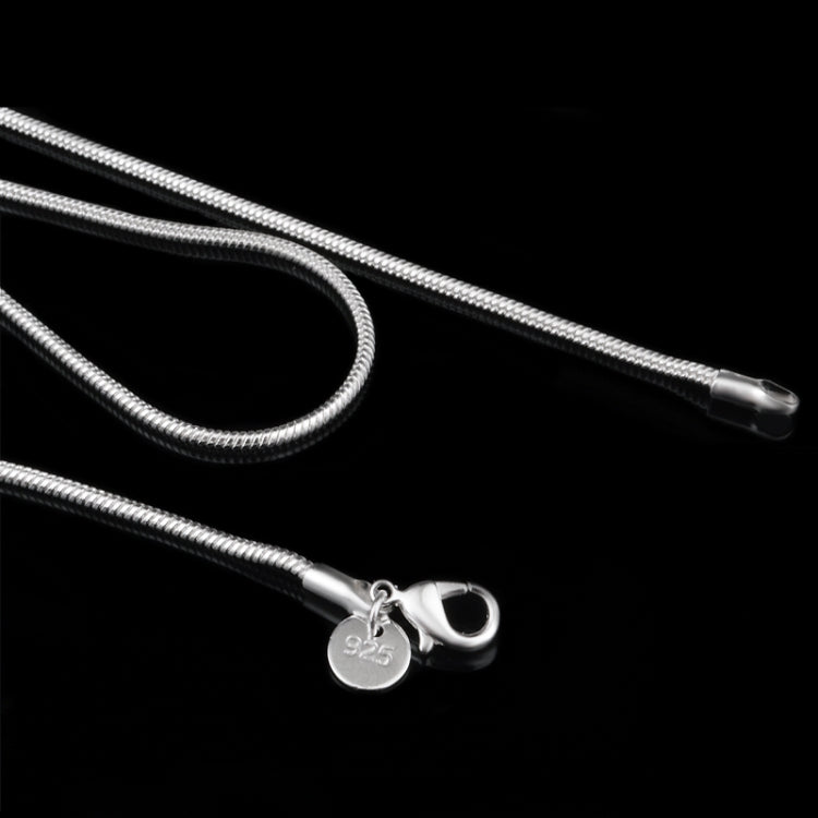 2MM Persönlichkeits-Mode versilberte Schlangenkette (Silberlänge: 20 Zoll), Länge: 20 Zoll