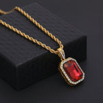 Hip Hop Mini Strass Bunt Anhänger Kordelkette Goldkette Halskette für Herren, JEWE0309AA, JEWE0309AB, JEWE0309AC, JEWE0309AD