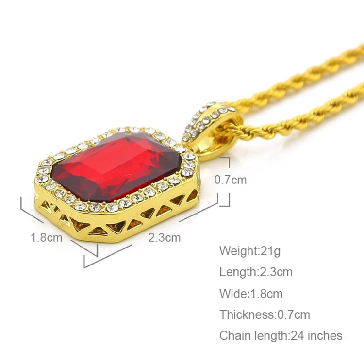Hip Hop Mini Strass Bunt Anhänger Kordelkette Goldkette Halskette für Herren, JEWE0309AA, JEWE0309AB, JEWE0309AC, JEWE0309AD