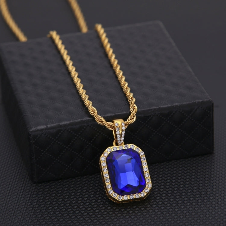 Hip Hop Mini Strass Bunt Anhänger Kordelkette Goldkette Halskette für Herren, JEWE0309AA, JEWE0309AB, JEWE0309AC, JEWE0309AD