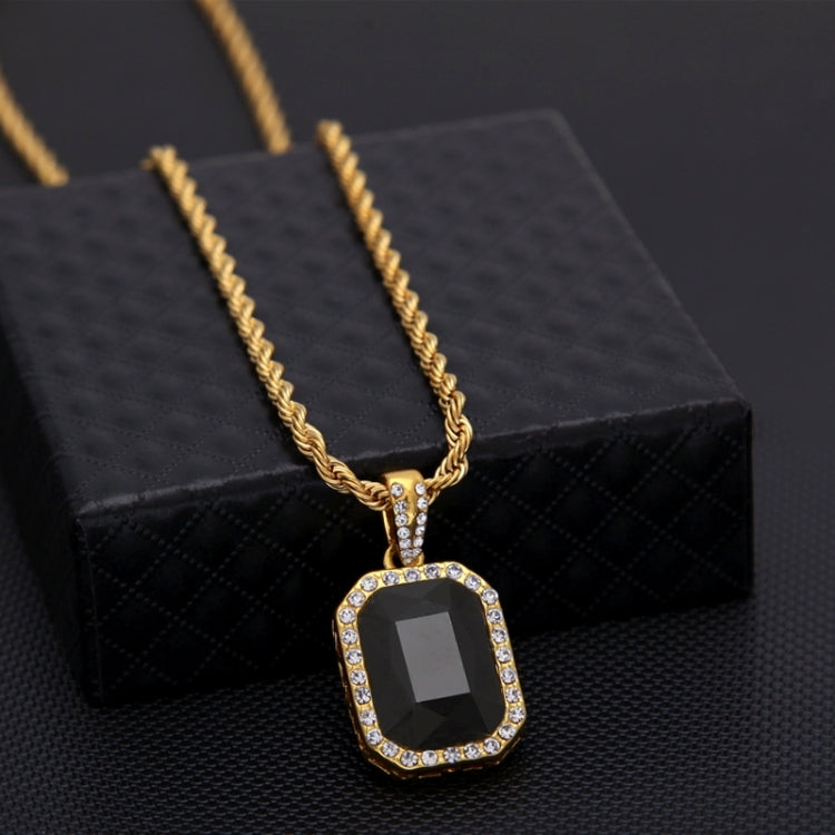 Hip Hop Mini Strass Bunt Anhänger Kordelkette Goldkette Halskette für Herren, JEWE0309AA, JEWE0309AB, JEWE0309AC, JEWE0309AD