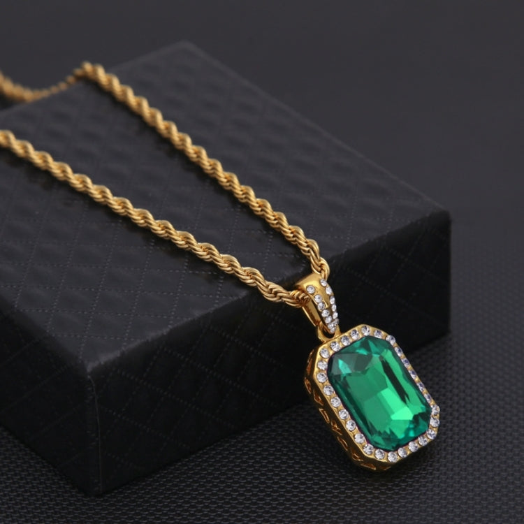 Hip Hop Mini Strass Bunt Anhänger Kordelkette Goldkette Halskette für Herren, JEWE0309AA, JEWE0309AB, JEWE0309AC, JEWE0309AD