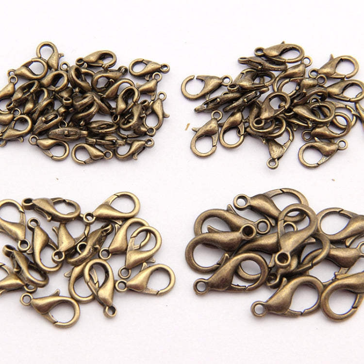 1000 Stück 12mm DIY Schmuckzubehör Hochwertige Legierung Hummerverschluss, 1000 Stück