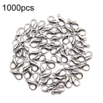 1000 Stück 12mm DIY Schmuckzubehör Hochwertige Legierung Hummerverschluss, 1000 Stück