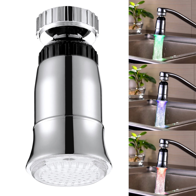 SDF2-B5 1 LED Temperatursensor RGB LED Wasserhahnlicht Wasserdusche, Größe: 78 x 30 mm, Schnittstelle: 22 mm (Silber), SDF2-B5
