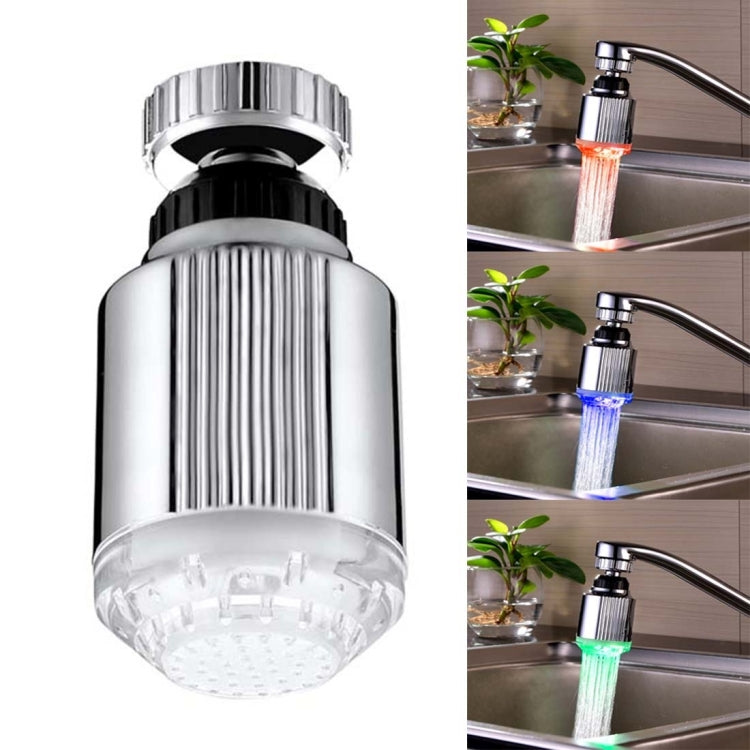 SDF-B5 1 LED ABS Temperatursensor RGB LED Wasserhahnlicht Wasserglühdusche, Größe: 75 x 37mm, Schnittstelle: 22mm (Silber), SDF-B5