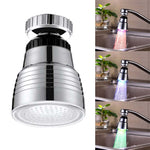 SDF-B10 1 LED ABS Temperatursensor RGB LED Wasserhahnlicht Wasserglühdusche, Größe: 58 x 38mm, Schnittstelle: 22mm (Silber), SDF-B10