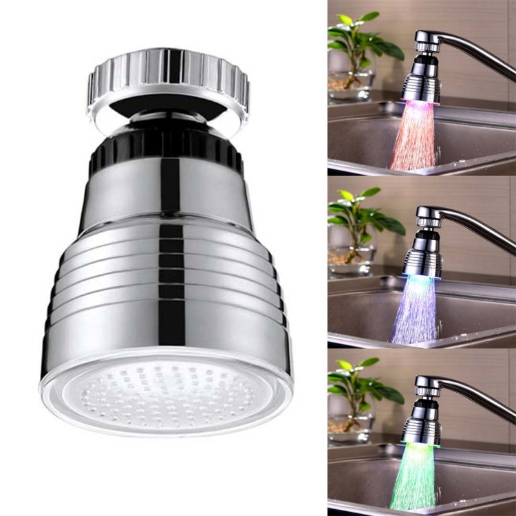 SDF-B10 1 LED ABS Temperatursensor RGB LED Wasserhahnlicht Wasserglühdusche, Größe: 58 x 38mm, Schnittstelle: 22mm (Silber), SDF-B10