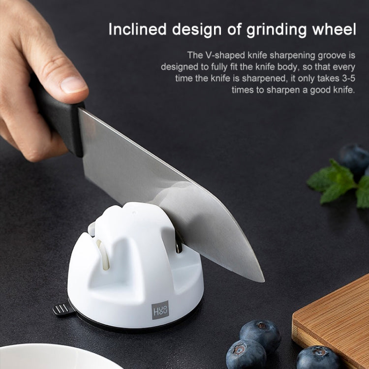 Original Xiaomi Youpin Huohou Küchen Mini Doppelrad-Messerschärfer, Doppelrad-Messerschärfer