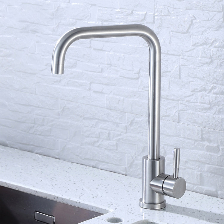 304 Edelstahl drehbarer Wasserhahn Spülbecken Kalt- und Warmwasserhahn, Kalt- und Warmwasserhahn