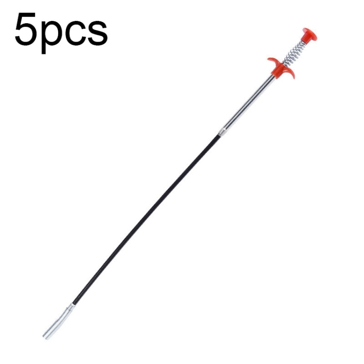 5 Stk. multifunktionaler Vier-Klauen-Greifer, biegsamer Schlauch-Kanalbagger, Spezifikation: 300 cm, 5 Stk. 300 cm