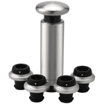 Original Xiaomi Youpin CircleJoy Edelstahl Rotweinverschluss-Set, Stil: 4 Stopfen in einer Pumpe, 4 Stopfen in einer Pumpe