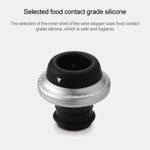 Original Xiaomi Youpin CircleJoy Edelstahl Rotweinverschluss-Set, Stil: 4 Stopfen in einer Pumpe, 4 Stopfen in einer Pumpe