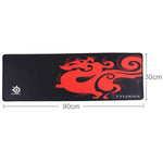Extra großes Dragon Mantis Gaming- und Büro-Tastatur-Mauspad, Größe: 90 cm x 30 cm