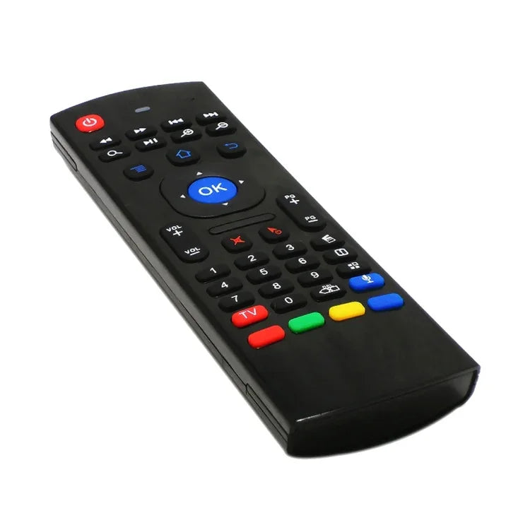 MX3-M Kabellose 2,4-GHz-Fernbedienung mit Tastatur und Mikrofon für Android TV-Boxen/Mini-PCs, Air Mouse mit Mikrofon