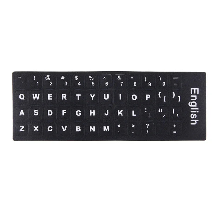Tastaturfolien-Abdeckung, selbstklebende englische Tastaturaufkleber für Laptop-Notebook-Computer-Tastatur, Englisch