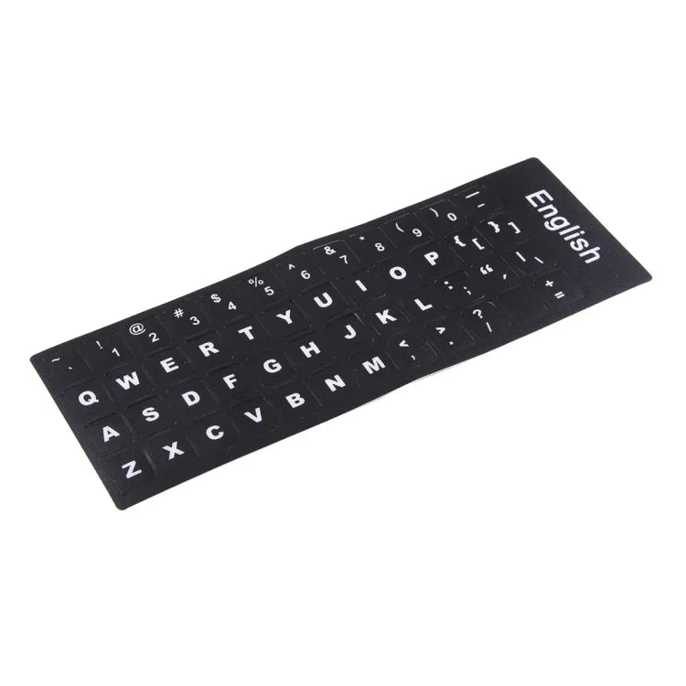 Tastaturfolien-Abdeckung, selbstklebende englische Tastaturaufkleber für Laptop-Notebook-Computer-Tastatur, Englisch