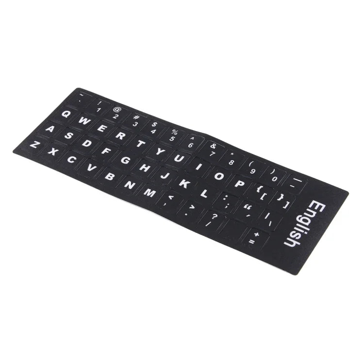 Tastaturfolien-Abdeckung, selbstklebende englische Tastaturaufkleber für Laptop-Notebook-Computer-Tastatur, Englisch