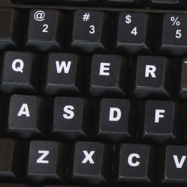 Tastaturfolien-Abdeckung, selbstklebende englische Tastaturaufkleber für Laptop-Notebook-Computer-Tastatur, Englisch
