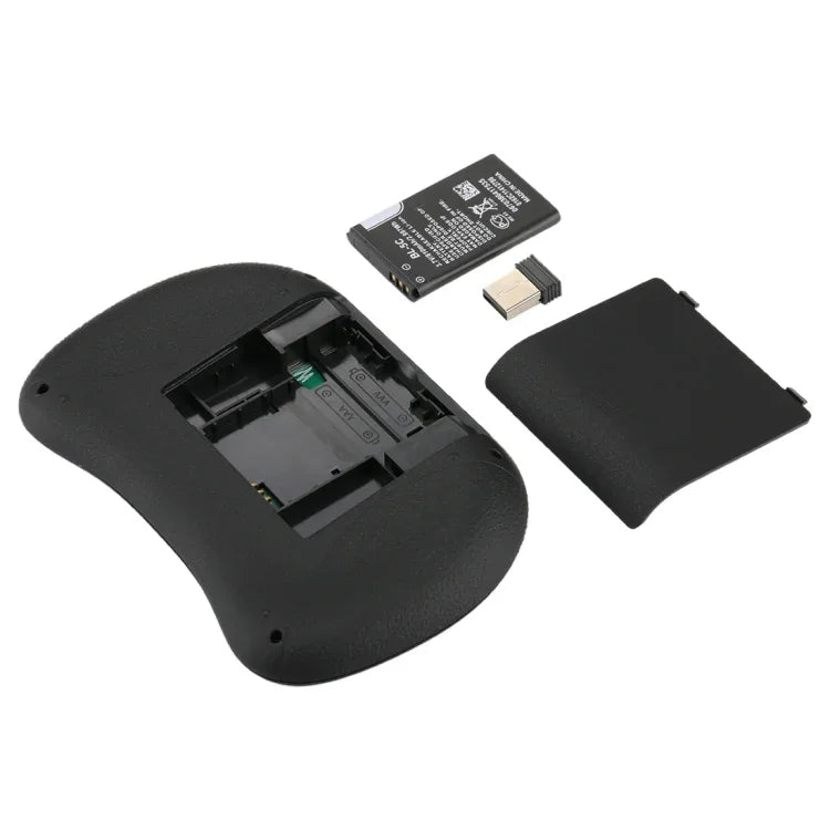 2,4-GHz-Mini-i8-Funk-QWERTY-Tastatur mit farbiger Hintergrundbeleuchtung, Touchpad und Multimedia-Steuerung für PC, Android-TV-Box, Xbox Player, Smartphones; farbige Hintergrundbeleuchtung änderbar