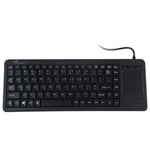 DS-8800 PS/2-Schnittstelle, spritzwassergeschützt, mit Lasergravur, einteiligem kabelgebundenem Touchpad, Länge: 1,5 m, DS-8800 PS/2