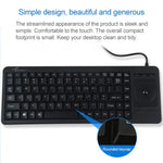 DS-8900 USB-Schnittstelle, spritzwassergeschützt, mit Lasergravur, einteilige kabelgebundene Trackball-Tastatur, Länge: 1,5 m, DS-8900 USB