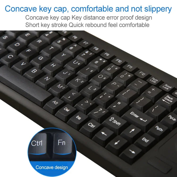 DS-8900 USB-Schnittstelle, spritzwassergeschützt, mit Lasergravur, einteilige kabelgebundene Trackball-Tastatur, Länge: 1,5 m, DS-8900 USB