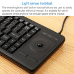 DS-8900 USB-Schnittstelle, spritzwassergeschützt, mit Lasergravur, einteilige kabelgebundene Trackball-Tastatur, Länge: 1,5 m, DS-8900 USB