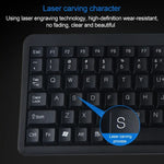 DS-8900 USB-Schnittstelle, spritzwassergeschützt, mit Lasergravur, einteilige kabelgebundene Trackball-Tastatur, Länge: 1,5 m, DS-8900 USB