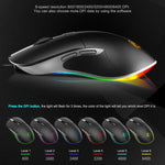 iMICE X6 Kabelgebundene Maus, 6-Tasten, farbenfrohe RGB-Gaming-Maus, X6