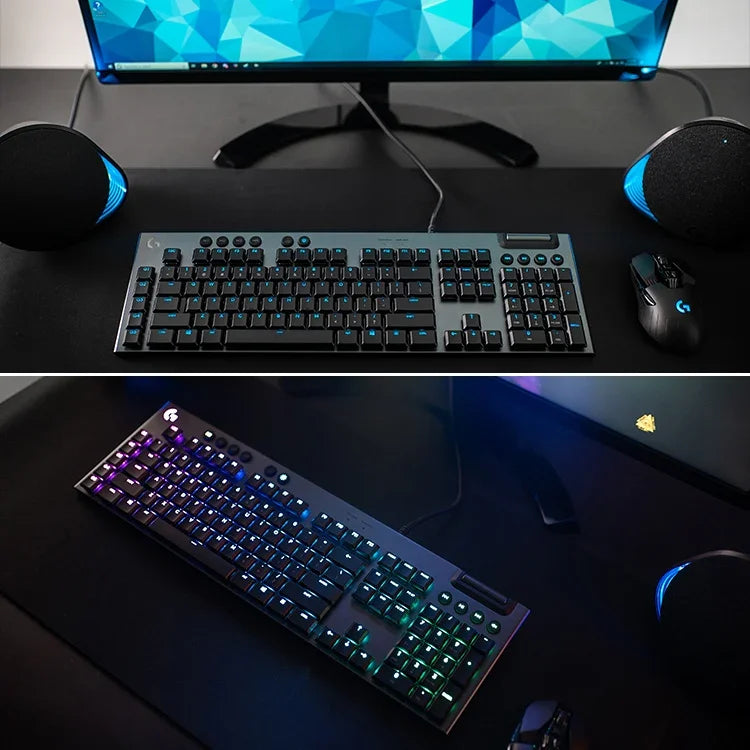 Logitech G813 RGB Mechanische Kabelgebundene Gaming-Tastatur (GL-Linear), Länge: 1,8 m, G813