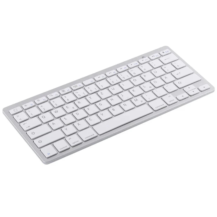 WB-8022 Ultradünne kabellose Bluetooth-Tastatur, deutsche Tasten, deutsche Tasten