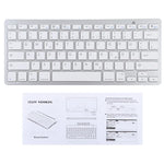 WB-8022 Ultradünne kabellose Bluetooth-Tastatur, deutsche Tasten, deutsche Tasten