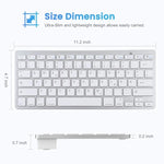 WB-8022 Ultradünne kabellose Bluetooth-Tastatur, deutsche Tasten, deutsche Tasten