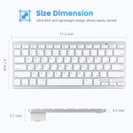 WB-8022 Ultradünne kabellose Bluetooth-Tastatur für iPad, Samsung, Huawei, Xiaomi, Tablet-PCs oder Smartphones, russische Tasten