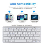 WB-8022 Ultradünne kabellose Bluetooth-Tastatur für iPad, Samsung, Huawei, Xiaomi, Tablet-PCs oder Smartphones, französische Tasten